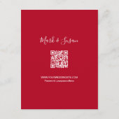 Peony Song Hy/Shuang Xi RSVP、コードQR付き (裏面)