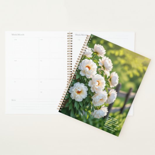 Peony Symbolism Calendar プランナー手帳 (ディスプレー)