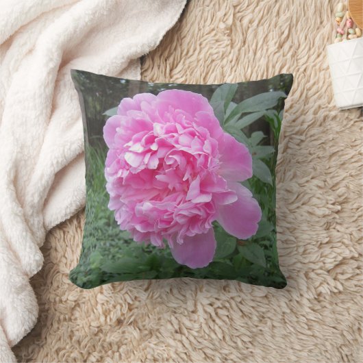 Peony Throw Pillow クッション (ブランケット)
