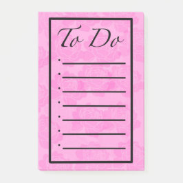 Peony To Do List Post it Notes ポストイット