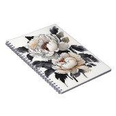 Peony - Watercolor flowers ノートブック (右側)