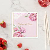 Peony Wedding スタンダードカクテルナプキン (インサイチュ)