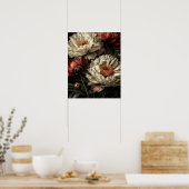 Peony wild flowers ポスター (キッチン)