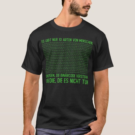 Peopleバイナリコードコンポーネントの種類は10種類のみである Tシャツ (正面)