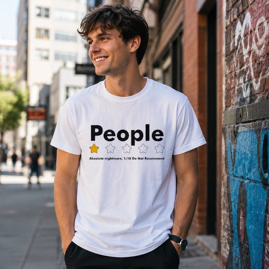 People: 1‑Star Review Tシャツ