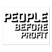 People Before Profit Activism Social Justice Equal ラバースタンプ (インプリント)