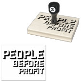People Before Profit Activism Social Justice Equal ラバースタンプ (押印)
