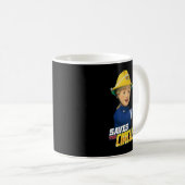 People Call Me Cartoon Fireman Names For Sam Child コーヒーマグカップ (正面右)