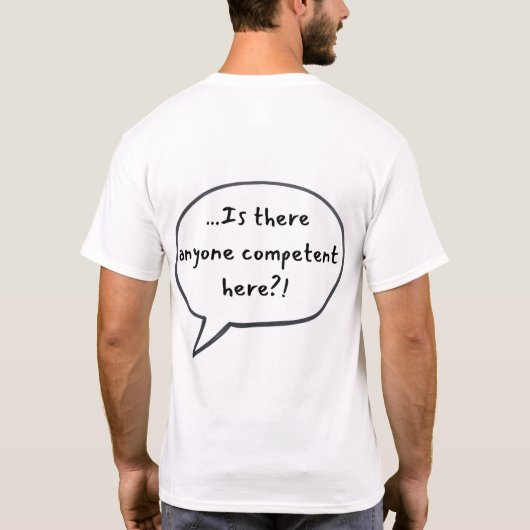 People can't do math tシャツ (裏面)