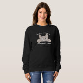 People Cat Slogan Sweatshirt - Funny Cat Meme! スウェットシャツ (正面フル)