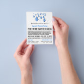 People Connect、Speed Networkingイベント広告の チラシ (手)