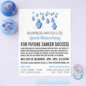 People Connect、Speed Networkingイベント広告の チラシ (シングル)