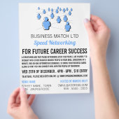 People Connect、Speed Networkingイベント広告の チラシ (手)