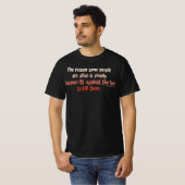 People Darkおもしろいの皮肉ことわざ Tシャツ (正面フル)