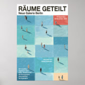 People in Grid Spaces Poster - Modern German ポスター (正面)