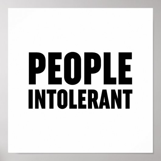 People Intolerant ポスター (正面)