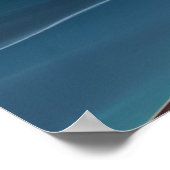 People Moon sand Beach moonlight ocean palms  ポスター (角)