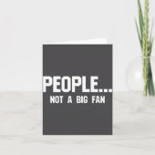 People Not A Big Fan Funny Introvert カード (正面)