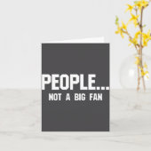 People Not A Big Fan Funny Introvert  カード (黄色い花)