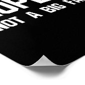 People Not A Big Fan Funny Introvert  ポスター (角)