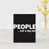 People Not A Big Fan Funny Introvert Sarcasm Mom D カード (黄色い花)