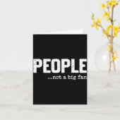 People Not A Big Fan Funny Introvert Sarcasm Mom D カード (黄色い花)