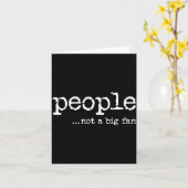 People Not A Big Fan Funny Introvert Sarcasm Mom D カード (黄色い花)