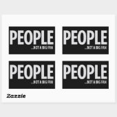 People Not A Fan About Me Sarcastic Funny 長方形シール (シート)