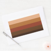 People of Color (POC)プライドフラグのストライプ 長方形シール (封筒)