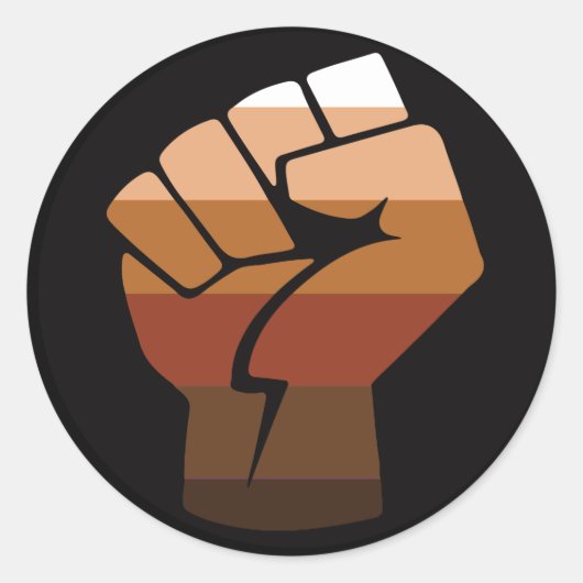 People of Color (POC)プライド ラウンドシール (正面)