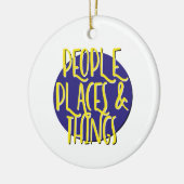 People Places & Things Recoveryスローガンオーナメント セラミックオーナメント (左)