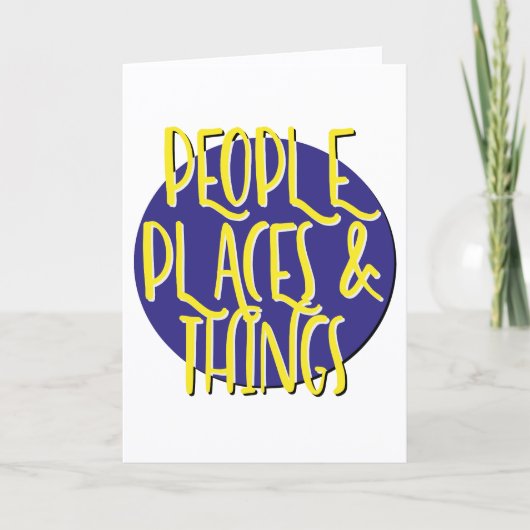 People Places & Things Recoveryスローガン記念日 カード (正面)