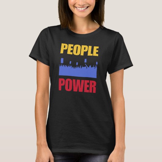 People Power Impeach Marcos Corruption Protest Tee Tシャツ (正面)