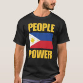 People Power Impeach Marcos Tee Corruption Protest Tシャツ (正面)