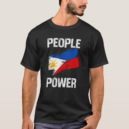 People Power Impeach Marcos Tee Corruption Protest Tシャツ (正面)