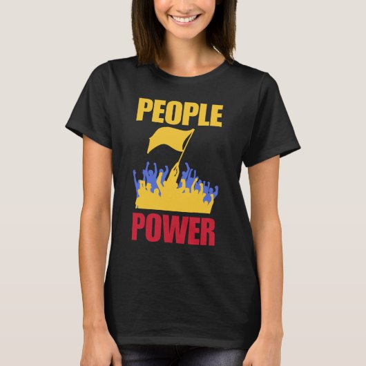 People Power Impeach Marcos Tee Corruption Protest Tシャツ (正面)