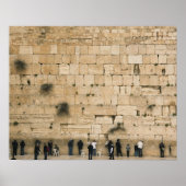 People praying at the wailing wall ポスター (正面)