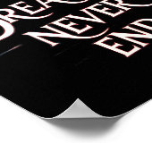 People’s Dreams Never End – Motivational Anime Quo ポスター (角)