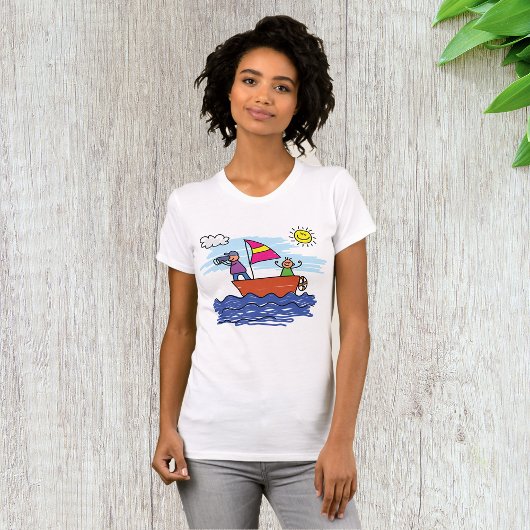 People Sailing Womens T-Shirt Tシャツ