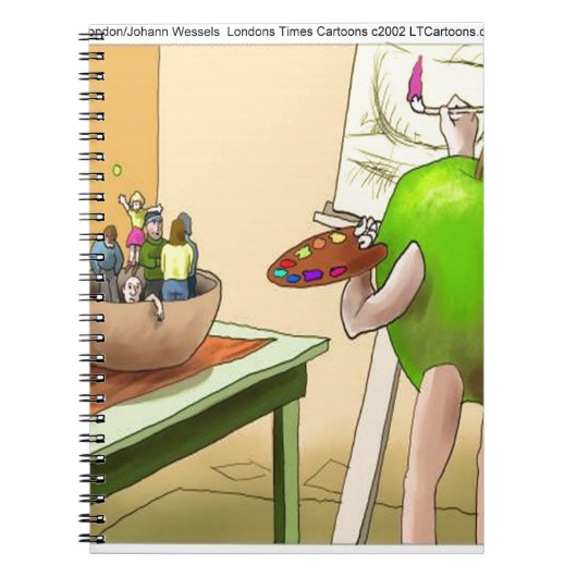 People Still Life おもしろい Cartoon ノートブック (正面)