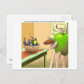 People Still Life おもしろい Cartoon ポストカード (正面/裏面)