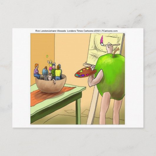 People Still Life おもしろい Cartoon ポストカード (正面)