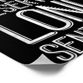 People Who Do Not Use Punctuation Funny Grammar ポスター (角)