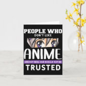 People Who Don't Like Anime Funny Japanese Manga O カード (黄色い花)