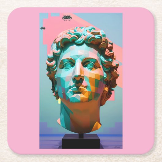 People Will Never Forget How You Made Them Feel スクエアペーパーコースター (正面)