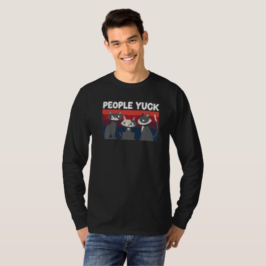 People Yuck Cat Whisperer Introverted Introvert  1 Tシャツ (正面フル)