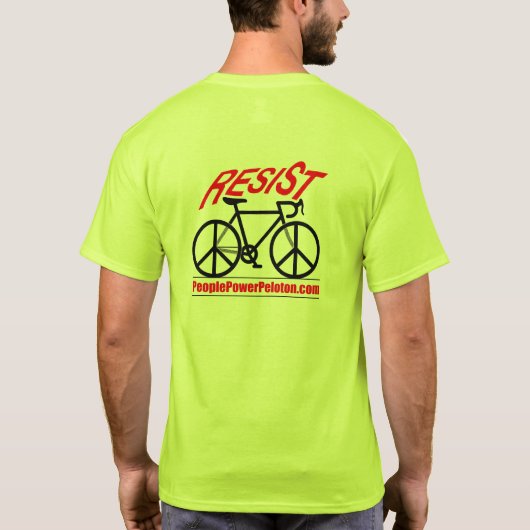 PeoplePowerPeloton 'RESIST' Tシャツ (裏面)