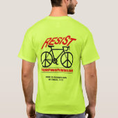 PeoplePowerPeloton 'RESIST' Tシャツ2 Tシャツ (裏面)