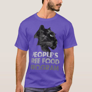 People's Free Food Programブラック・猫好き・ギフト  Tシャツ