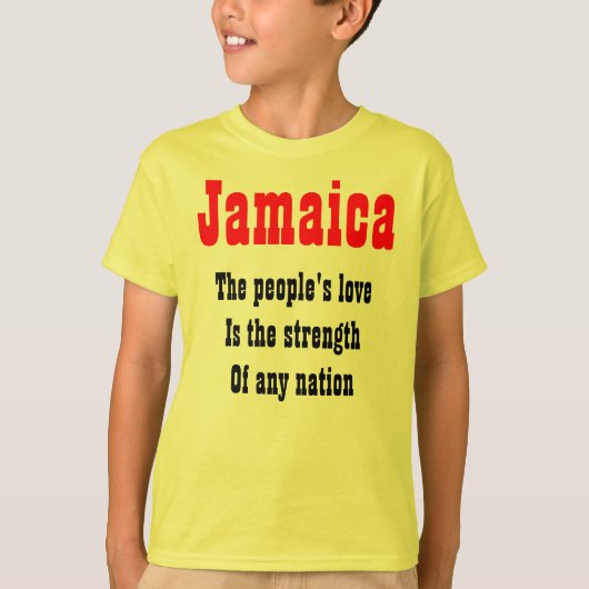 People's love jamaica T-shirts Tシャツ (正面)